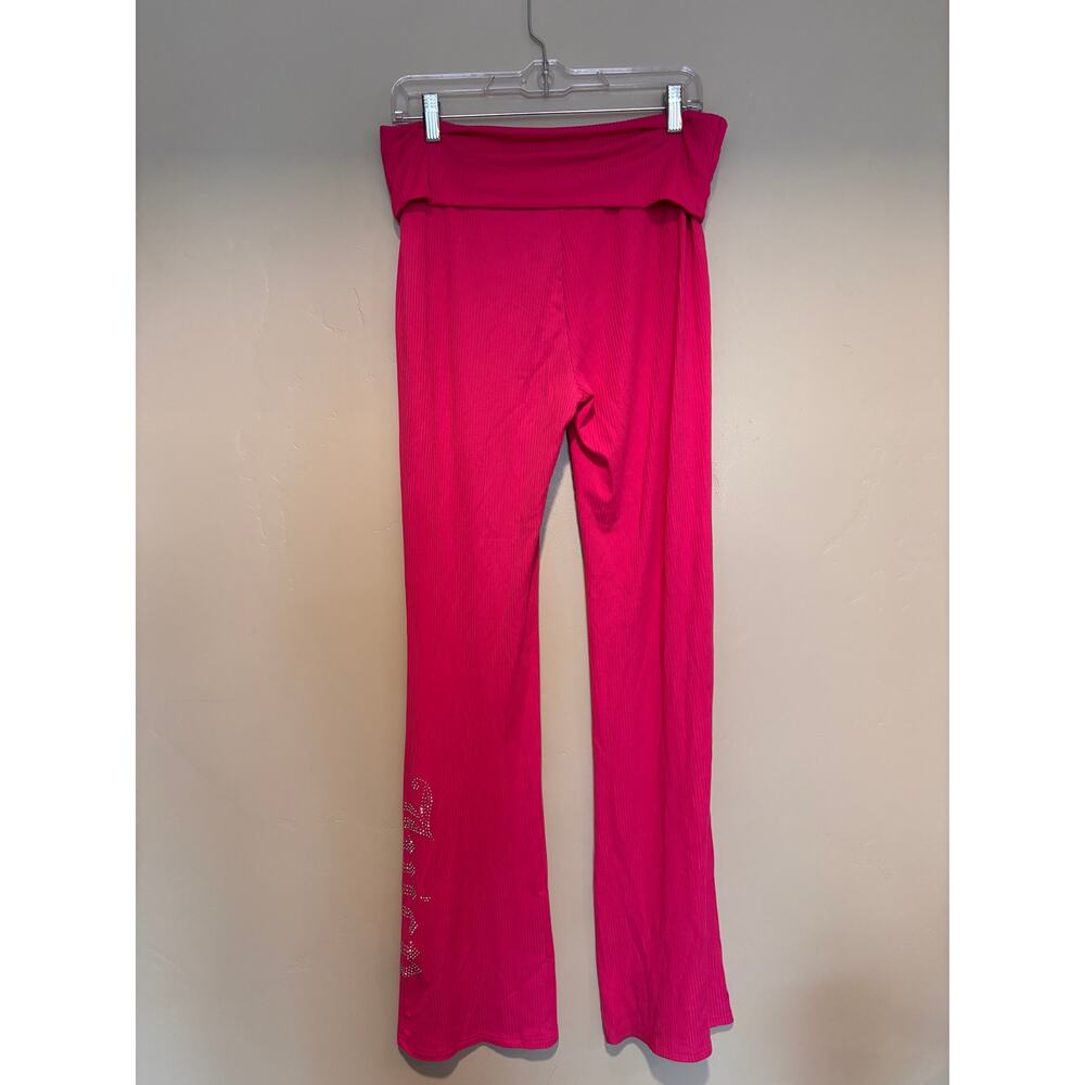 Juicy Couture Hot Pink Fold-Over Lounge Pants